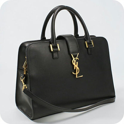中古 サンローラン ハンドバッグ レディース ブランド SAINT LAURENT  モノグラムカバス 357395 ブラック USDSL115166011