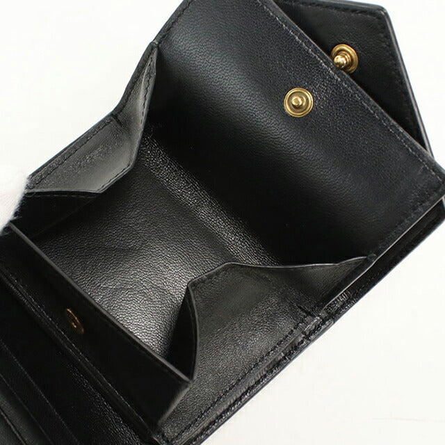 中古 サンローラン 三つ折り財布 三折財布 レディース ブランド SAINT LAURENT マルチフォールド ウォレット 712688 ベージュ USDSL115224011