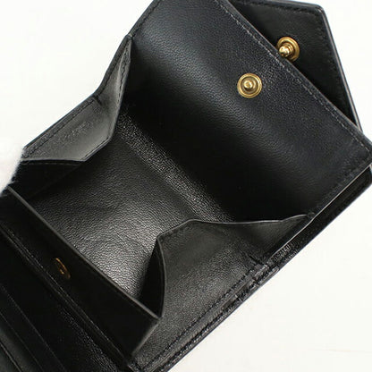 中古 サンローラン 三つ折り財布 三折財布 レディース ブランド SAINT LAURENT マルチフォールド ウォレット 712688 ベージュ USDSL115224011