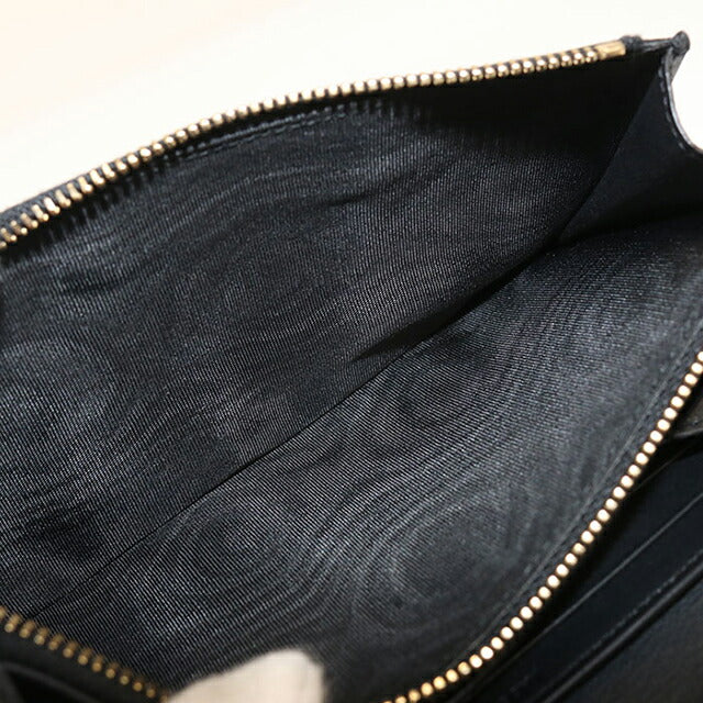 中古 サンローラン 長財布二折 レディース ブランド SAINT LAURENT Yライン ラージフラップウォレット レザー 314995 ブラック USDSL115432011