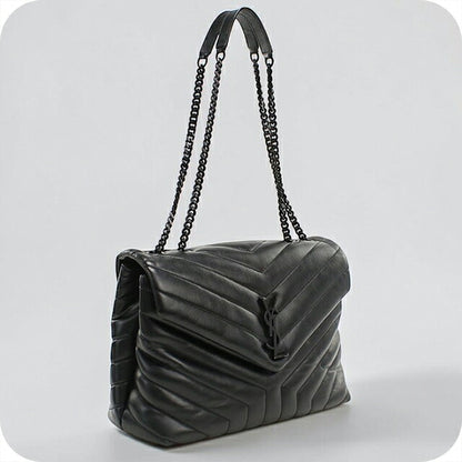 中古 サンローラン ショルダーバッグ レディース ブランド SAINT LAURENT カサンドラ チェーンショルダーバッグ 574946 ブラック USDSL115600011