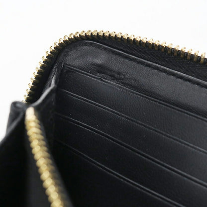 中古 サンローラン 長財布ラウンドファスナー レディース ブランド SAINT LAURENT カサンドラ ジップアラウンドウォレット 630201 ブラック USDSL115716011