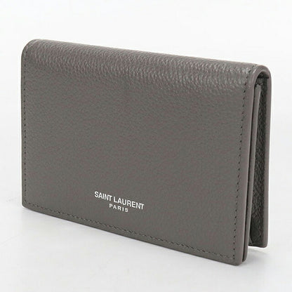 中古 サンローラン 名刺入れ メンズ ブランド SAINT LAURENT ビジネスカードケース 468994 グレー USDSL116037011