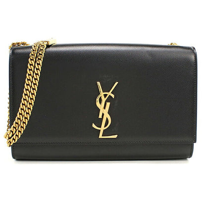 中古 サンローラン ショルダーバッグ レディース ブランド SAINT LAURENT ケイトミディアム レザー 364021 ブラック USDSL116080011