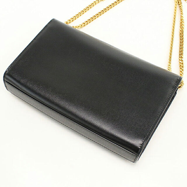 中古 サンローラン ショルダーバッグ レディース ブランド SAINT LAURENT ケイトミディアム レザー 364021 ブラック USDSL116080011