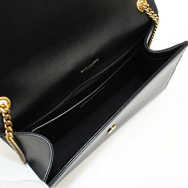 中古 サンローラン ショルダーバッグ レディース ブランド SAINT LAURENT ケイトミディアム レザー 364021 ブラック USDSL116080011