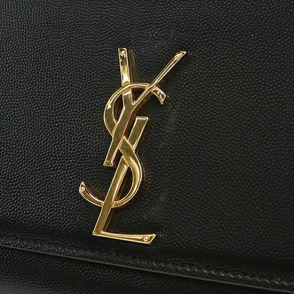 中古 サンローラン ショルダーバッグ レディース ブランド SAINT LAURENT ケイトミディアム レザー 364021 ブラック USDSL116080011