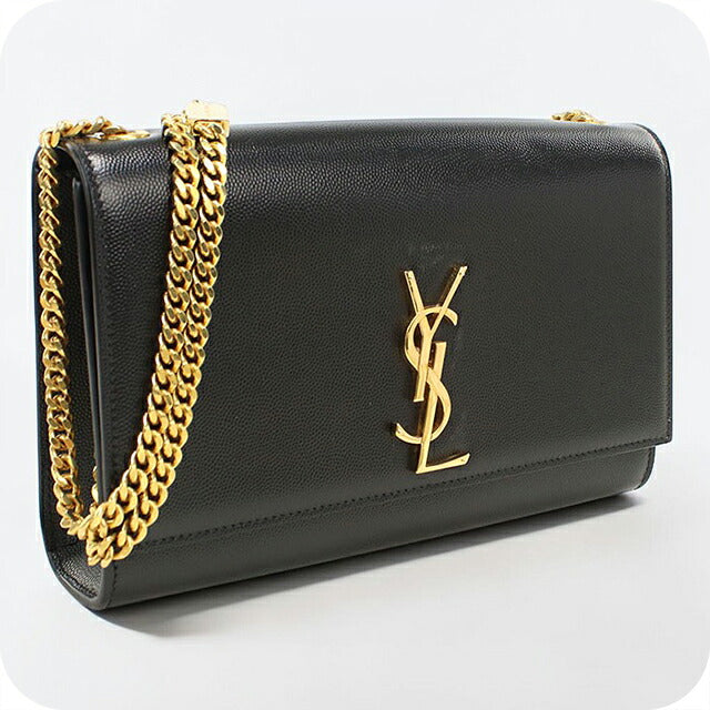 中古 サンローラン ショルダーバッグ レディース ブランド SAINT LAURENT ケイトミディアム レザー 364021 ブラック USDSL116080011