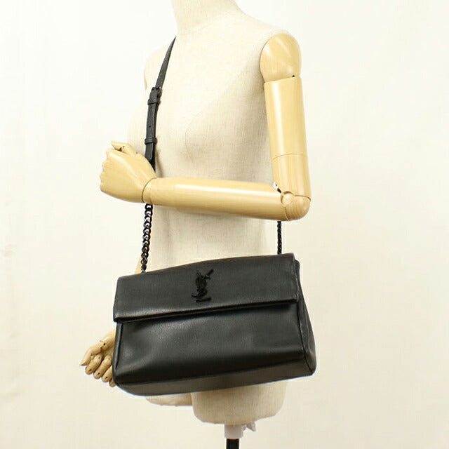 中古 サンローラン ショルダーバッグ レディース ブランド SAINT LAURENT チェーン 620663 ブラック USDSL116092011