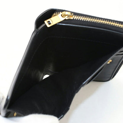 中古 サンローラン 二つ折り財布 二折財布 コンパクト レディース ブランド SAINT LAURENT YSLロゴ  532867 ブラック USDSL116205011