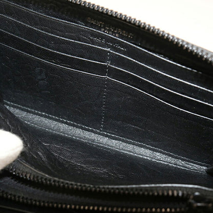 中古 サンローラン 長財布ラウンドファスナー レディース ブランド SAINT LAURENT フルジップウォレット 617415 ブラック USDSL116248011