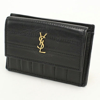中古 サンローラン コインケース コンパクト レディース ブランド SAINT LAURENT  フラグメントケース カードケース  553419 ブラック USDSL116657011