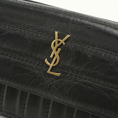中古 サンローラン コインケース コンパクト レディース ブランド SAINT LAURENT  フラグメントケース カードケース  553419 ブラック USDSL116657011