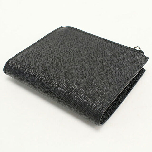中古 サンローラン 二つ折り財布 二折財布 コンパクト ユニセックス ブランド SAINT LAURENT 575789 ブラック USDSL116908011