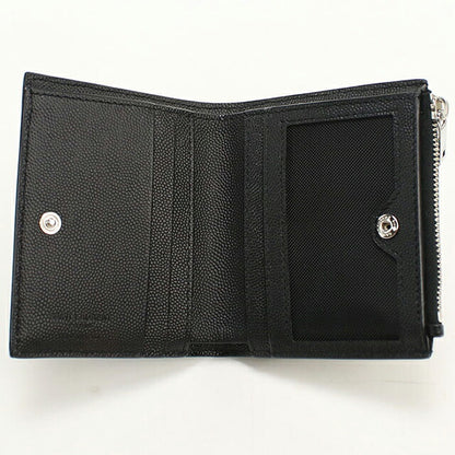 中古 サンローラン 二つ折り財布 二折財布 コンパクト ユニセックス ブランド SAINT LAURENT 575789 ブラック USDSL116908011