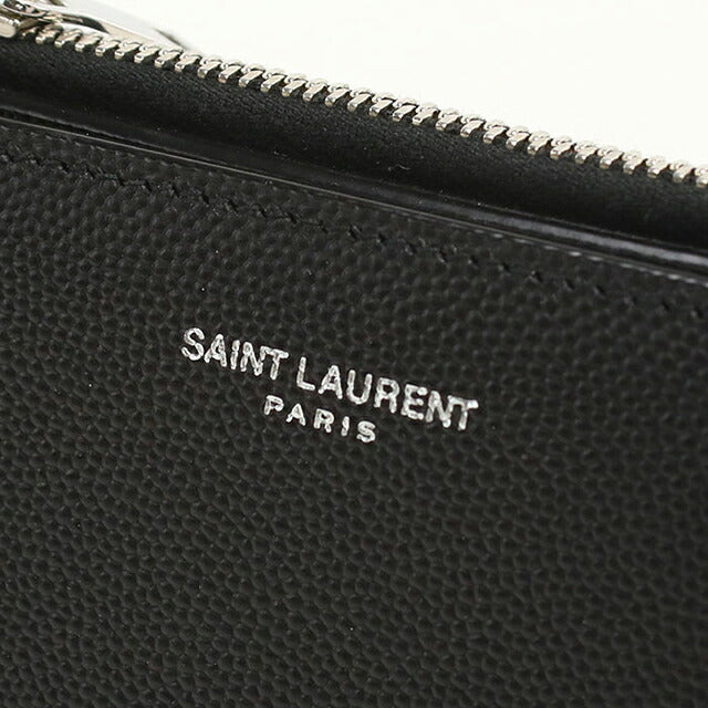 中古 サンローラン 二つ折り財布 二折財布 コンパクト ユニセックス ブランド SAINT LAURENT 575789 ブラック USDSL116908011
