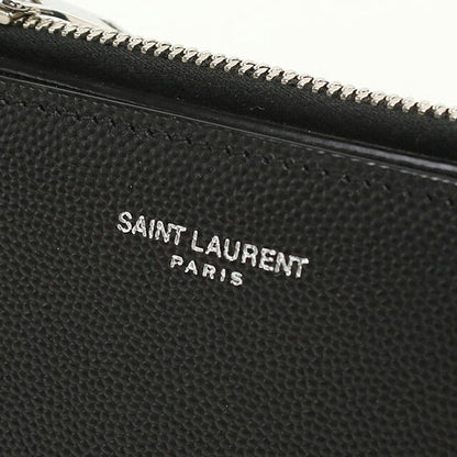 中古 サンローラン 二つ折り財布 二折財布 コンパクト ユニセックス ブランド SAINT LAURENT 575789 ブラック USDSL116908011