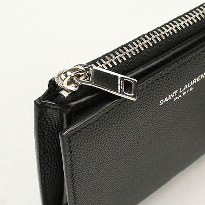 中古 サンローラン 二つ折り財布 二折財布 コンパクト ユニセックス ブランド SAINT LAURENT 575789 ブラック USDSL116908011