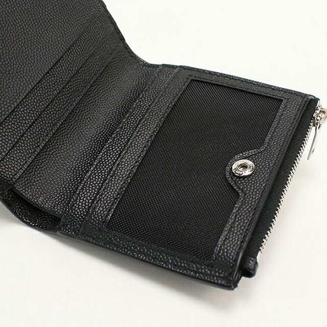 中古 サンローラン 二つ折り財布 二折財布 コンパクト ユニセックス ブランド SAINT LAURENT 575789 ブラック USDSL116908011
