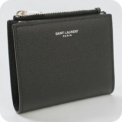 中古 サンローラン 二つ折り財布 二折財布 コンパクト ユニセックス ブランド SAINT LAURENT 575789 ブラック USDSL116908011