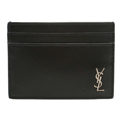 中古 サンローラン カードケース コンパクト レディース ブランド SAINT LAURENT タイニーカサンドラ  607603 1JB0E 1000 ブラック USDSL117058011