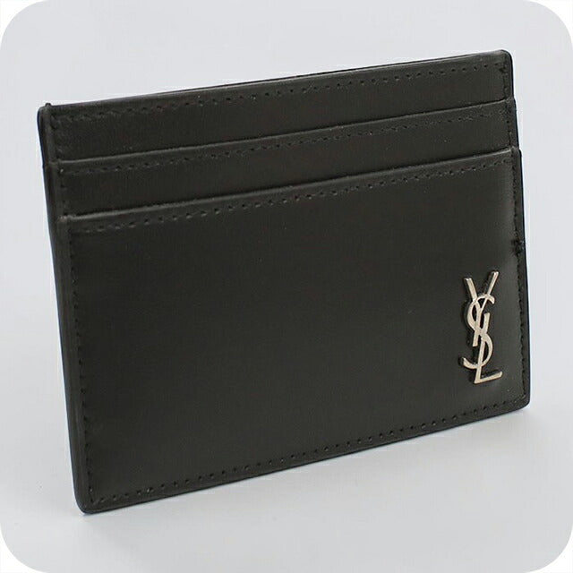 中古 サンローラン カードケース コンパクト レディース ブランド SAINT LAURENT タイニーカサンドラ  607603 1JB0E 1000 ブラック USDSL117058011