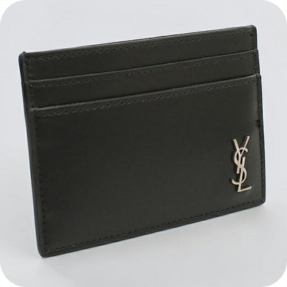 中古 サンローラン カードケース コンパクト レディース ブランド SAINT LAURENT タイニーカサンドラ  607603 1JB0E 1000 ブラック USDSL117058011