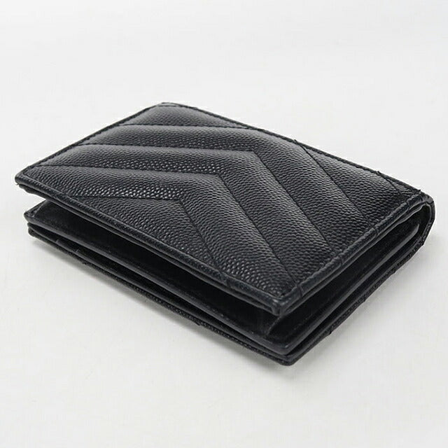 中古 サンローラン 名刺入れ レディース ブランド SAINT LAURENT モノグラム ビジネスカードケース 596323 ブラック USDSL117139011
