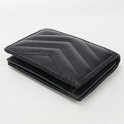 中古 サンローラン 名刺入れ レディース ブランド SAINT LAURENT モノグラム ビジネスカードケース 596323 ブラック USDSL117139011