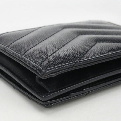 中古 サンローラン 名刺入れ レディース ブランド SAINT LAURENT モノグラム ビジネスカードケース 596323 ブラック USDSL117139011