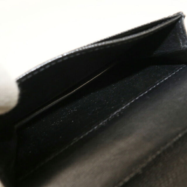 中古 サンローラン 名刺入れ レディース ブランド SAINT LAURENT モノグラム ビジネスカードケース 596323 ブラック USDSL117139011