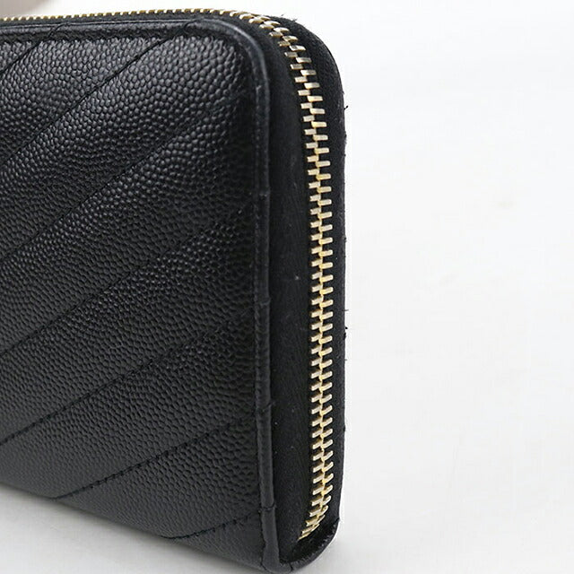 中古 サンローラン 長財布ラウンドファスナー レディース ブランド SAINT LAURENT モノグラム フルジップウォレット 358094 ブラック USDSL117536011