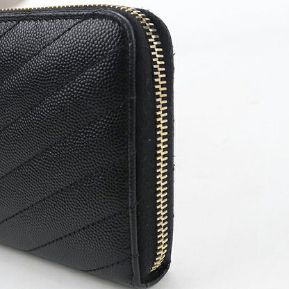 中古 サンローラン 長財布ラウンドファスナー レディース ブランド SAINT LAURENT モノグラム フルジップウォレット 358094 ブラック USDSL117536011