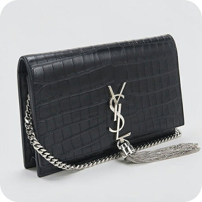 二手 Saint Laurent 链条钱包女装品牌 SAINT LAURENT Kate 流苏 452159 黑色 USDSL118736011