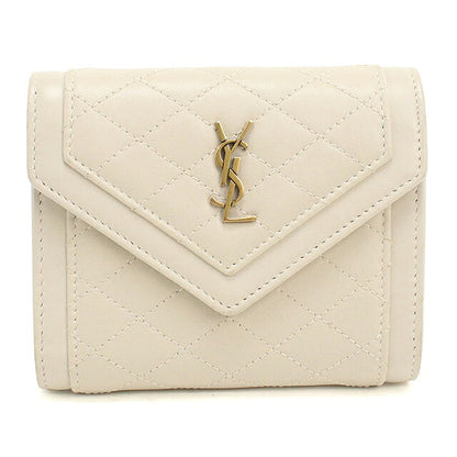 中古 サンローラン 三つ折り財布 三折財布 コンパクト レディース ブランド SAINT LAURENT ゲイビー コンパクトウォレット 692684 USDSL118845011
