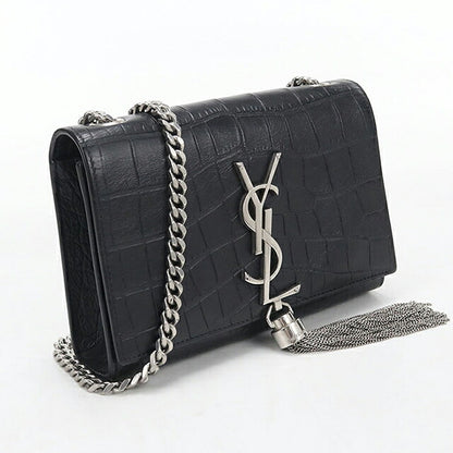 二手 Saint Laurent 单肩包女装品牌 SAINT LAURENT 凯特流苏链 354120 黑色 USDSL119073011