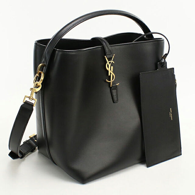 中古 サンローラン ハンドバッグ レディース ブランド SAINT LAURENT LE37 2WAY 742828 ブラック USDSL119104011