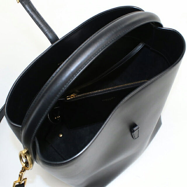 中古 サンローラン ハンドバッグ レディース ブランド SAINT LAURENT LE37 2WAY 742828 ブラック USDSL119104011