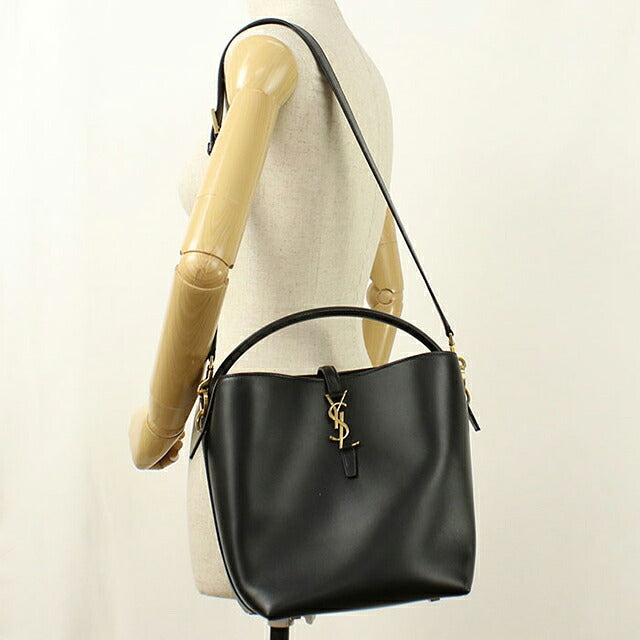 中古 サンローラン ハンドバッグ レディース ブランド SAINT LAURENT LE37 2WAY 742828 ブラック USDSL119104011