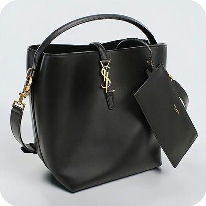 中古 サンローラン ハンドバッグ レディース ブランド SAINT LAURENT LE37 2WAY 742828 ブラック USDSL119104011