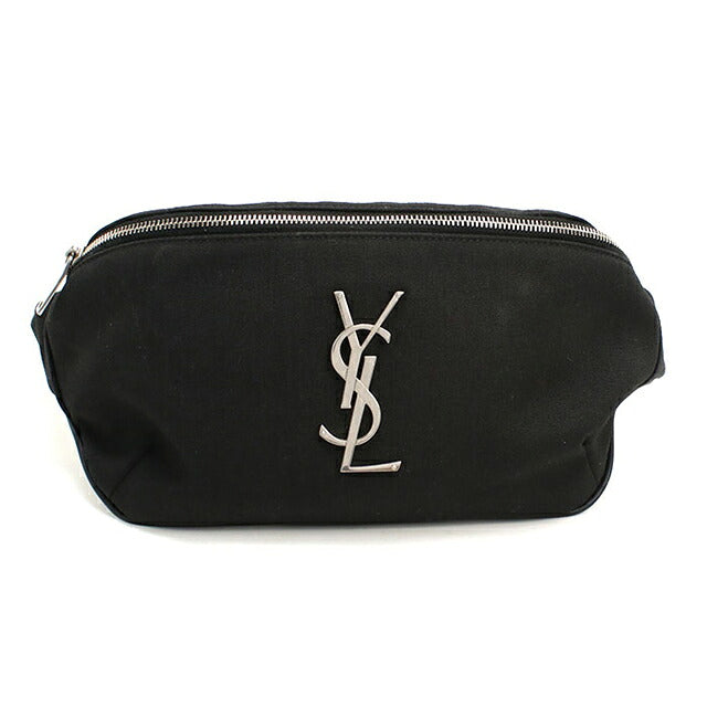 中古 サンローラン ボディバッグ ユニセックス ブランド SAINT LAURENT カサンドラ クラシック ベルトバッグ 590076 ブラック USDSL119227011