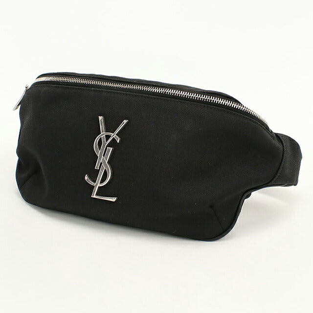 中古 サンローラン ボディバッグ ユニセックス ブランド SAINT LAURENT カサンドラ クラシック ベルトバッグ 590076 ブラック USDSL119227011