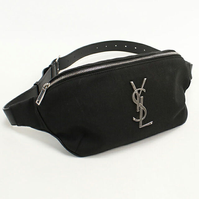 中古 サンローラン ボディバッグ ユニセックス ブランド SAINT LAURENT カサンドラ クラシック ベルトバッグ 590076 ブラック USDSL119227011