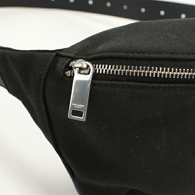 中古 サンローラン ボディバッグ ユニセックス ブランド SAINT LAURENT カサンドラ クラシック ベルトバッグ 590076 ブラック USDSL119227011