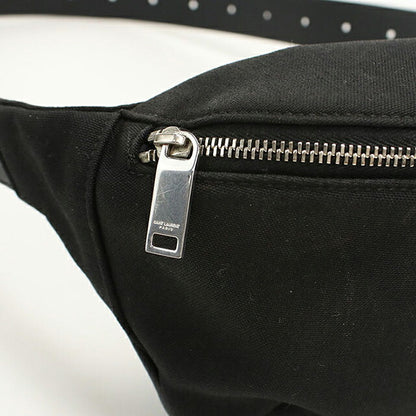 中古 サンローラン ボディバッグ ユニセックス ブランド SAINT LAURENT カサンドラ クラシック ベルトバッグ 590076 ブラック USDSL119227011