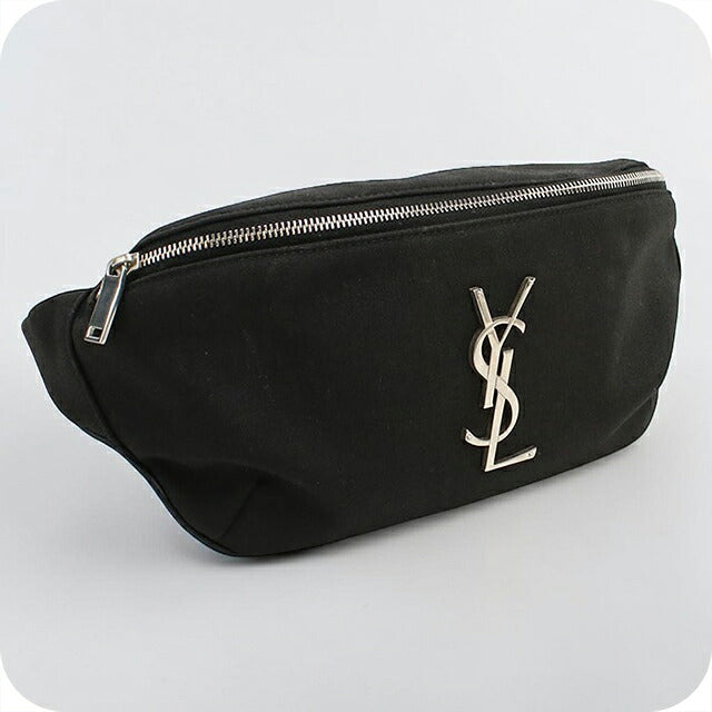 中古 サンローラン ボディバッグ ユニセックス ブランド SAINT LAURENT カサンドラ クラシック ベルトバッグ 590076 ブラック USDSL119227011
