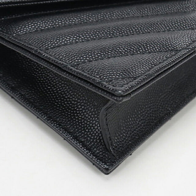 二手 Saint Laurent 链条钱包女装品牌 SAINT LAURENT Cassandra 信封 742920 黑色 USDSL119253011