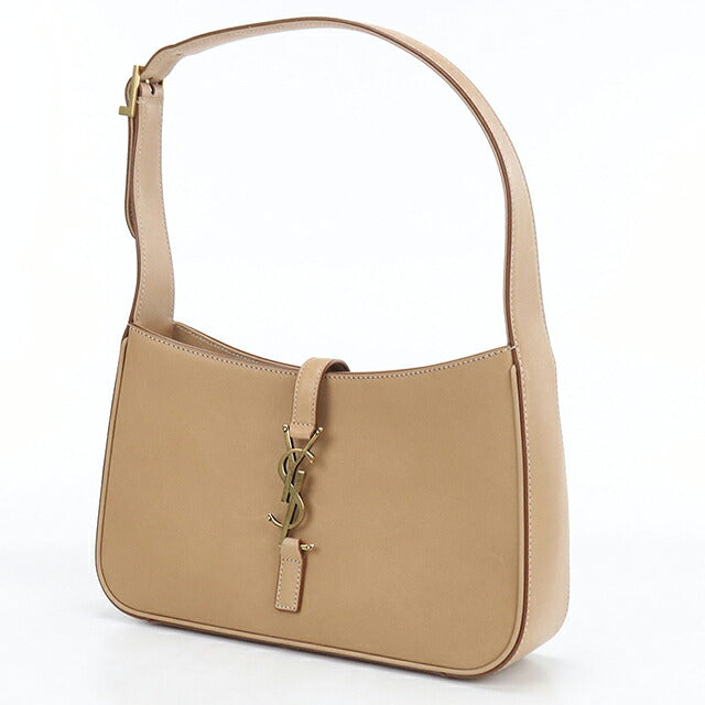 中古 サンローラン セミショルダー レディース ブランド SAINT LAURENT ホーボー ル サンカセット レザー 657228 ベージュ USDSL119465011