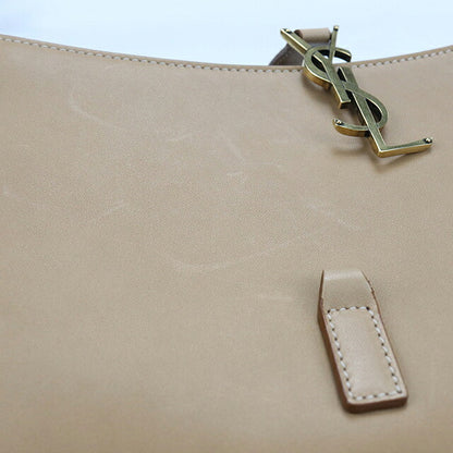 中古 サンローラン セミショルダー レディース ブランド SAINT LAURENT ホーボー ル サンカセット レザー 657228 ベージュ USDSL119465011
