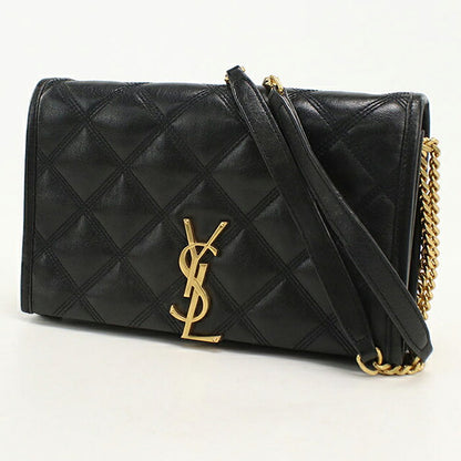 中古 サンローラン ショルダーバッグ レディース ブランド SAINT LAURENT  チェーン レザー 585031 ブラック USDSL119537011